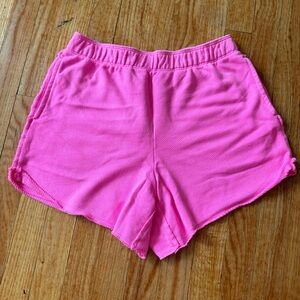 Aerie Hot Pink Oversized Shorts